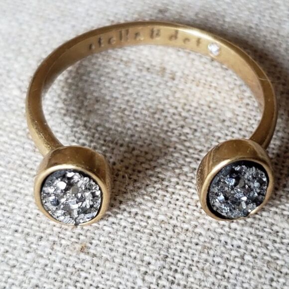 stellaβ& dot ~ druzy and gold relic ring retired - Picture 3 of 5